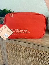 Real Techniques Cosmetic bag, orange, new
