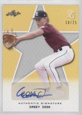 2020 Leaf Perfect Game National Showcase Yellow 18/25 Casey Cook Auto nd3