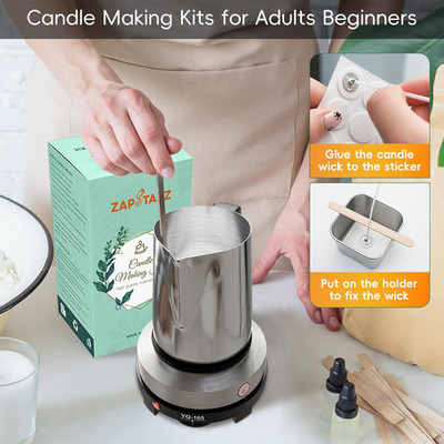Candle Making Kit with Hot Plate, Candle Making Supplies for Adults Beginners...