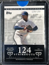 Liriano, Francisco - 2007 Moments & Milestones - Card #66-Strikeouts 124-129/150
