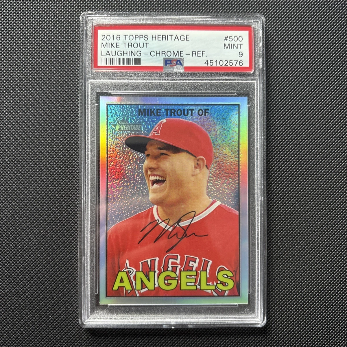 Mike Trout 9 Graded Baseball Sports Trading Cards & Accessories
