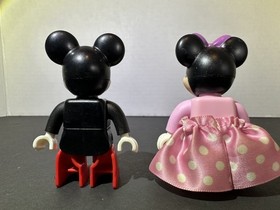 Lego Duplo Disney Figures Mickey Mouse Minnie Mouse Skirt Figurines Toy Lot 2