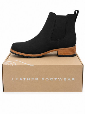 NEW PATINA CHELSEA BOOT SHADOW BLACK WOMEN'S US 9.5 | ORIGINAL BOX