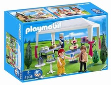 PLAYMOBIL 4308 Hochzeitsg&auml;ste im Partyzelt Hochzeit Pavillon Party Feier SELTEN