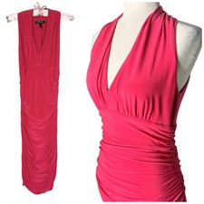 Lauren Ralph Lauren Dress Womens 8 Empire Waist Sheath Ruched Pink