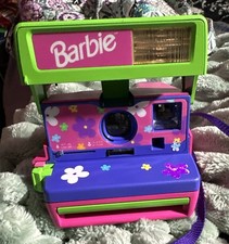 Barbie Retro Floral Edition Polaroid One Step 600 Instant Camera Untested AS IS