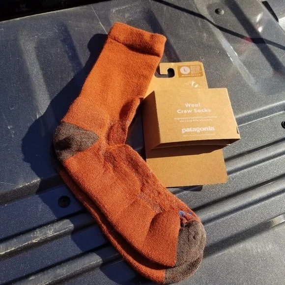 Patagonia Wool Socks - Merino Wool Crew Men's Size 9 - 12 Made in USA.