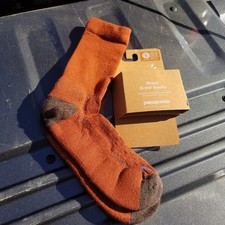 Patagonia Wool Socks - Merino Wool Crew Men's Size 9 - 12   Made in USA.