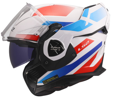 LS2 FF901  ADVANT X ECE22.06 MODULAR FLIP FRONT MOTORBIKE HELMET NOVA WHITE BLUE