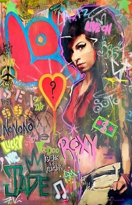 Amy Winehouse Graffiti Limited Edition Signed Artist Proof Print