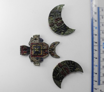 NECRON SHROUD CLASS LIGHT CRUISER Metal Battlefleet Gothic Necron Ship 1990s PE2