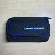 Official Nintendo Gameboy Advance GBA Black Blue Carrying Case Pouch Travel Bag