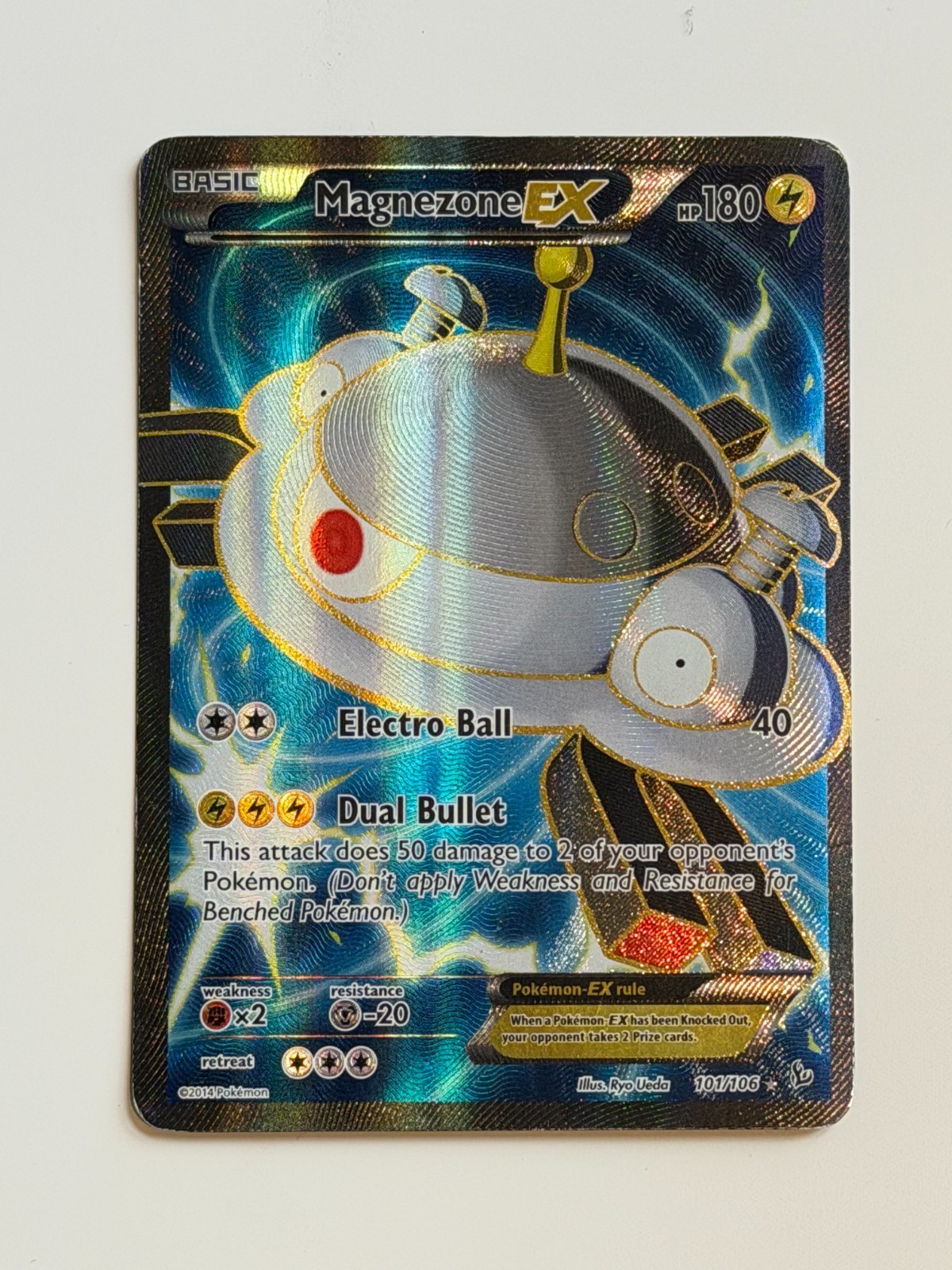Magnezone EX 101/106 Full Art Pokémon Card XY Flashfire – LP Light Play