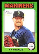 2024 Topps Heritage #48 Ty France Seattle Mariners