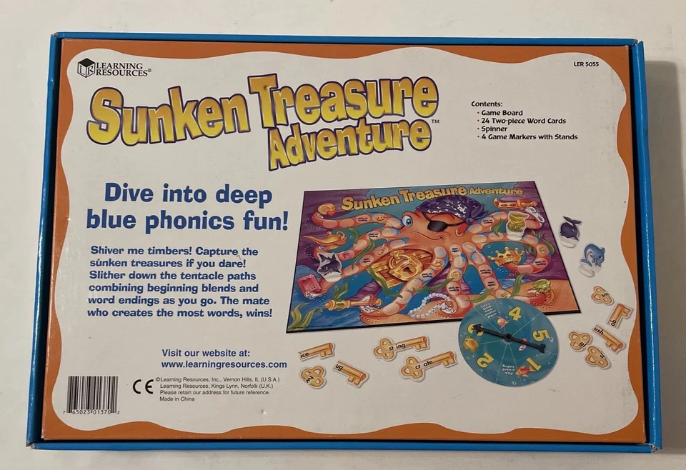Sunken Treasure Adventure Learning Game by Learning Resources - Complete! Age 6+ - Image 2 of 4