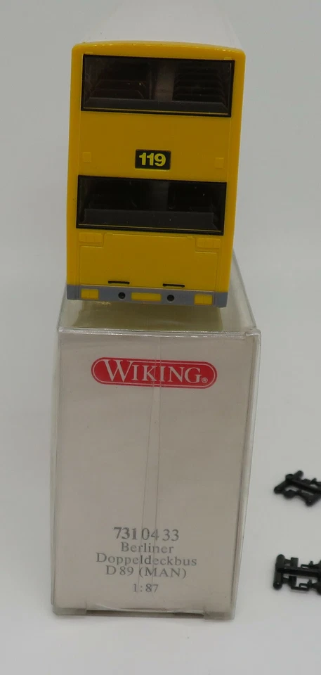 WIKING HO 1/87 MAN D89 BERLINER DOPPELDECK BUS 119 GRUNEVALD MAGENPLATZ #7310433 - Photo 4/4