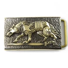 Belt buckle  "Werewolf", Military brass belt buckle; Wolf buckle,