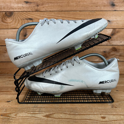 Nike Fußballschuhe Herren UK 8,5 Mercurial Victory 4 Grau Volt Grün FG Soccer