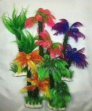 Artificial Plastic Aquarium plants - Palm Tree plant - Different Designs