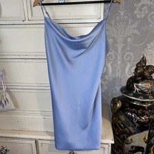 Ladies Urban Outfitters Pale Blue Slip Dress Size L Pre Owned