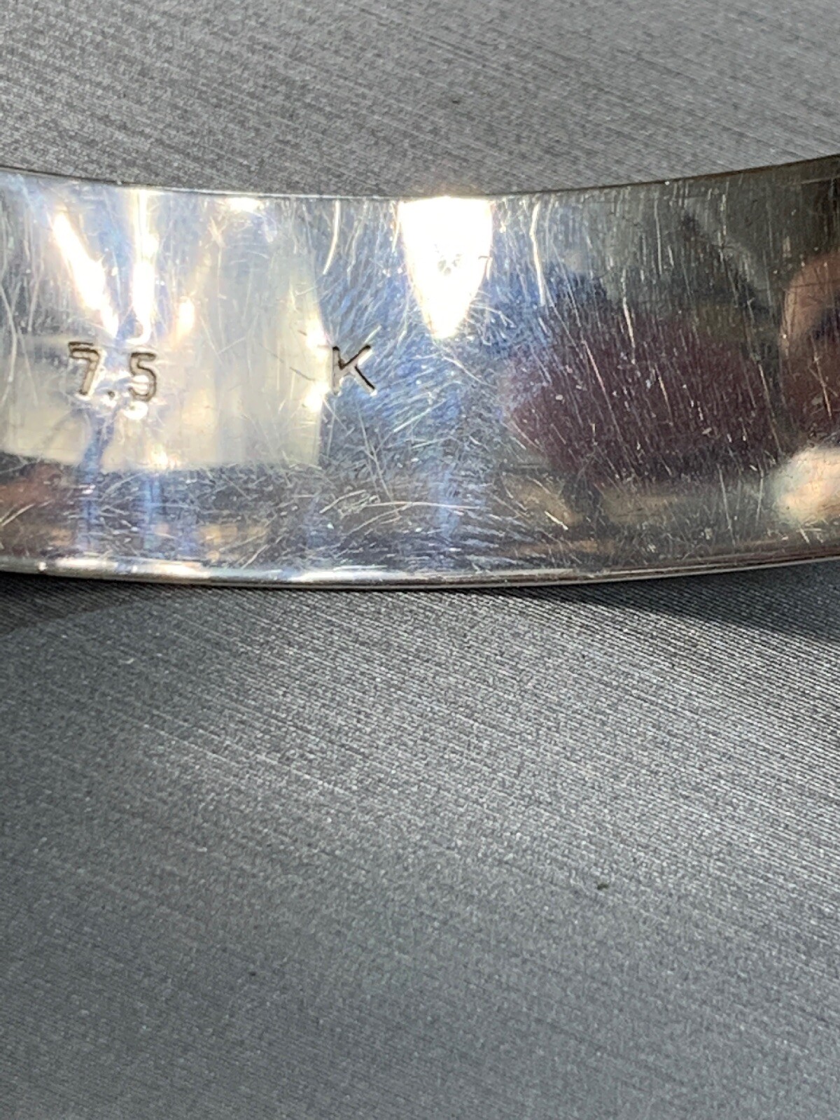 SOLID 925 Sterling Silver Hand Tooled Artist Sign… - image 10