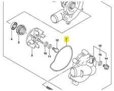 Suzuki Water Pump Outer Cover O-Ring Hayabusa GSX-R Boulevard 17418-33401