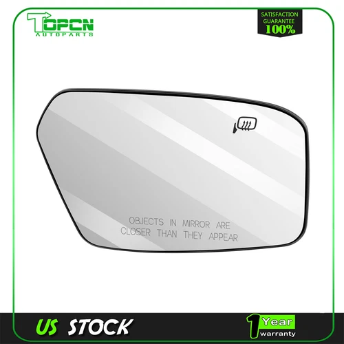 For 2006-10 Ford FUSION Mirror Heated Chrome CONVEX+W Glass(Passenger)Side