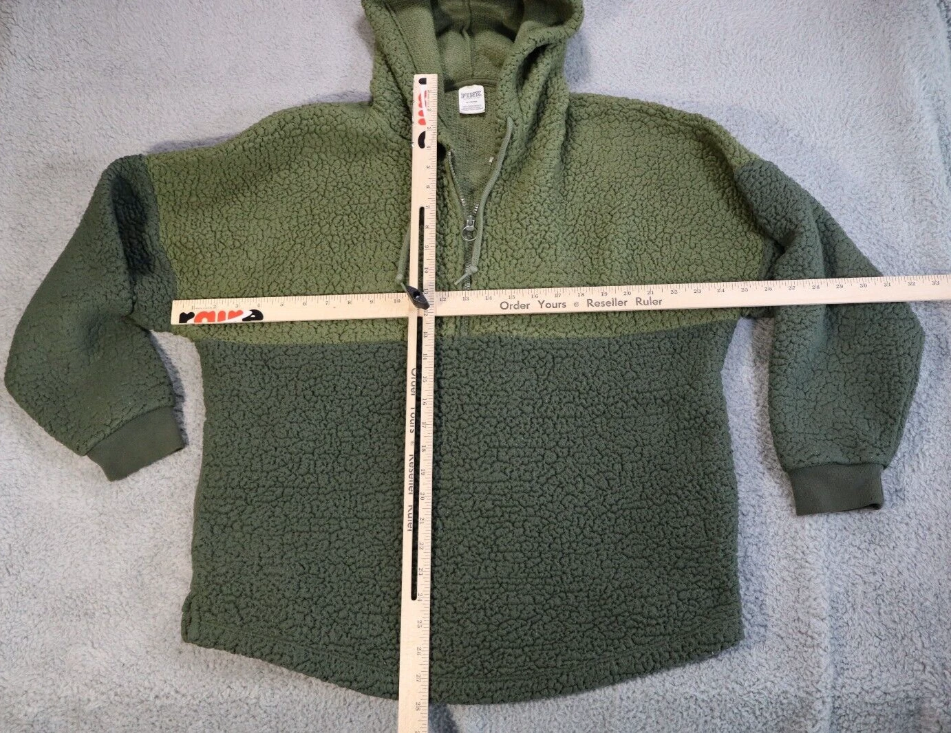 UNDERCOVER Felpa con cappuccio Victoria's Secret rosa verde oliva pullover felpa media