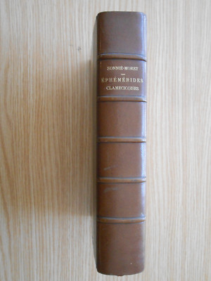 Ephemeriden Clamecicoises von A. Sonnié-Moret 1872 gebunden Nièvre