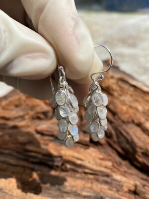 Moonstone Earring Handmade Jewelry Earring 925 Sterling Silver Earring Gifts