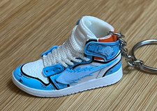 New Mini 3D SNEAKER shoe keychain Blue/White/Orange/Pop