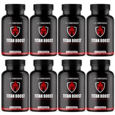 Titan Boost Fuel Your Vitality & Confidence Supplement 90 Capsules - 8 Bottles