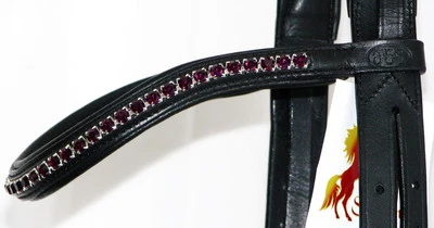 F.S.S FSS Crystal Bling Stirnband 6mm AMETHYST LILA PFLAUME gepolstert Kurve V Sonderanfertigung💖