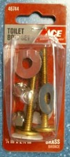ACE 46744 Toilet Bolt Set, 1/4" X 2-1/4", FREE SHIPPING
