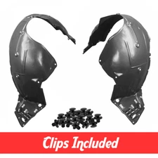Front Fender Liner Set w/ Clips For 2017-2019 Honda Civic Hatchback EX EX-L