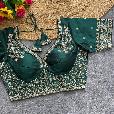 Indian ReadyMade Saree Blouse Designer Wedding Bridal Sari Blouse