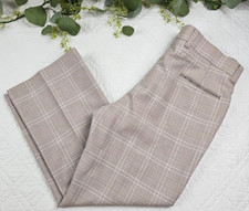 VTG Levi's Panatela Brown Plaid Size 36 x 27 Dress Pants Made in USA