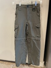 Boy Scouts Of America Uniform Convertible Pants Green Polyester Youth Small