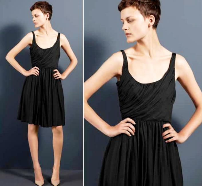 Stella McCartney dress SILK little black retro LBD UK10 EU36