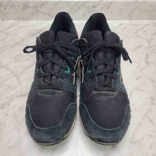 Men's Size 11 Asics Gel Lyte III (3) Black & Green Sneakers Shoes Suede - Picture 3 of 11