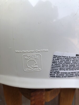 Vintage Large Schutt AIR Football Helmet Thru JR Complete WHITE