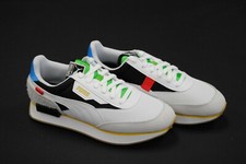  374718 01 NEW KID'S PUMA FUTURE RIDER WH JR PUMA WHITE PUMA BLACK PK44