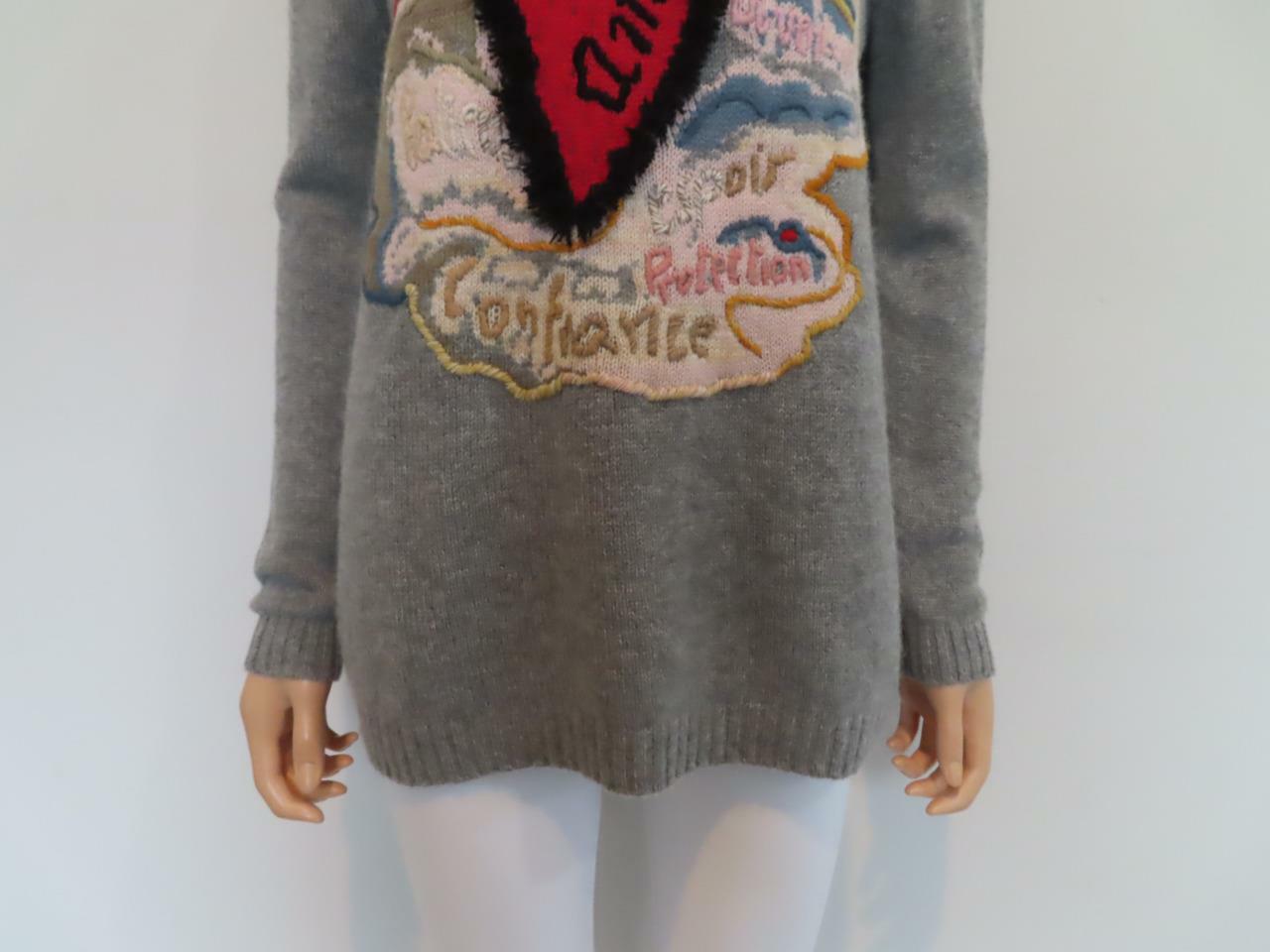 NWT Christian Dior Grey/Red/Multicolor 