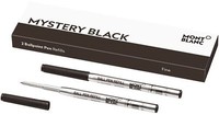 Montblanc® 116189 Kugelschreibermine - F, 2 Minen, Mystery Black