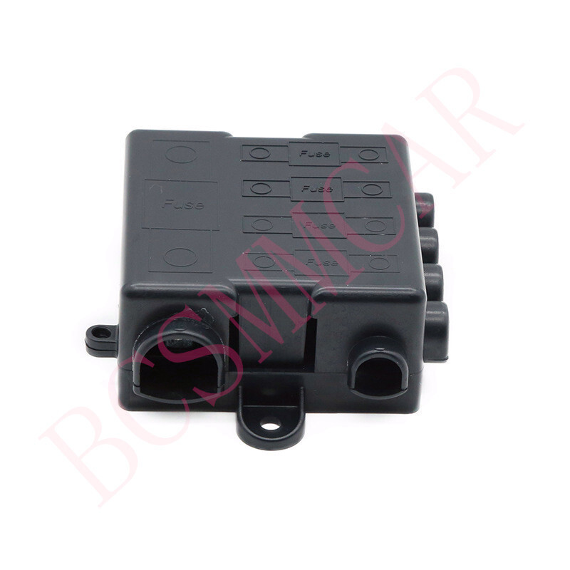 5-Way Fuse Box Car Marine Fuse Block Holder Indicator Waterproof DC 32V 25A-500A