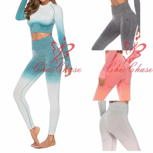 UK Women's Ombre Seamless Gym Leggings 