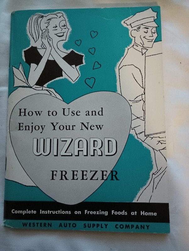 Vintage Antique Western Auto WIZARD Freezer Owners Manual