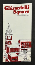 1990s San Francisco CA Ghirardelli Square Walking Tour Vintage Travel Brochure