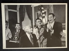 art postcard MOMA  photography Johnny Weissmuller Gives Jungle Cry Buster Crabbe