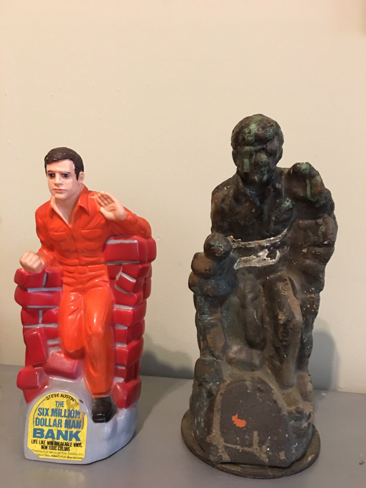 Bionic Man Bank and Original Mold (eBay Link)